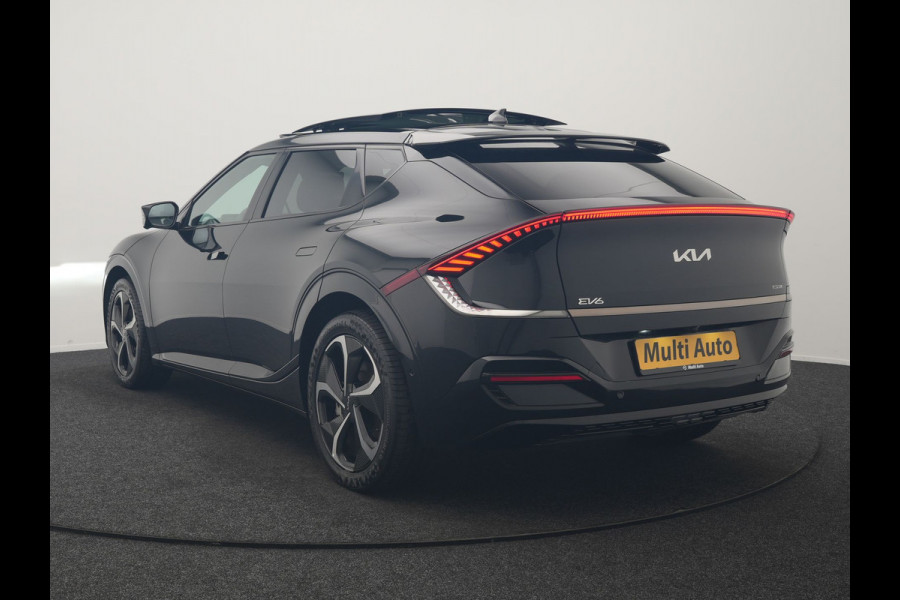 Kia Ev6 GT-Line 77.4 kWh 229pk Dealer O.H. | Panodak | Adaptive Cruise | Head Up | Meridian Audio | 360 Camera | Alcantara Sportstoelen Memory & Ventilatie | Keyless | BLIS | Stoelen & Stuur Verwarmd | Apple Carplay | Navigatie | DAB