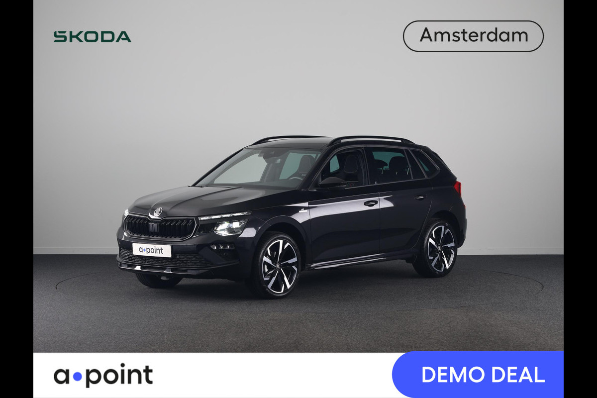 Škoda Kamiq 1.0 TSI Monte Carlo 115pk DSG-7 | 18 inch | Blind Spot | Stoeverwarming | Adaptive Cruise | Panoramadak | Sportstoelen |