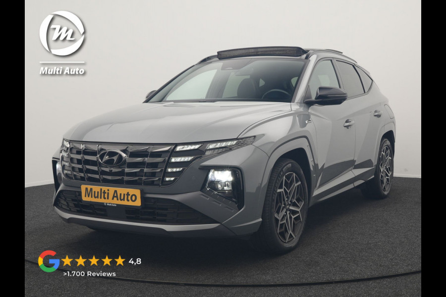 Hyundai Tucson 1.6 T-GDI PHEV N Line Sky 4WD 265pk Dealer O.H. | SOH 97,2% | Panodak | Adaptive Cruise | 360 Camera | Alcantara Sportstoelen Memory & Ventilatie | Keyless | BLIS | Stoelen & Stuur Verwarmd | Apple Carplay | Navigatie | DAB | Plug In Hybri