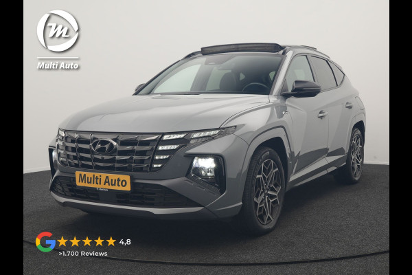 Hyundai Tucson 1.6 T-GDI PHEV N Line Sky 4WD 265pk Dealer O.H. | SOH 97,2% | Panodak | Adaptive Cruise | 360 Camera | Alcantara Sportstoelen Memory & Ventilatie | Keyless | BLIS | Stoelen & Stuur Verwarmd | Apple Carplay | Navigatie | DAB | Plug In Hybri