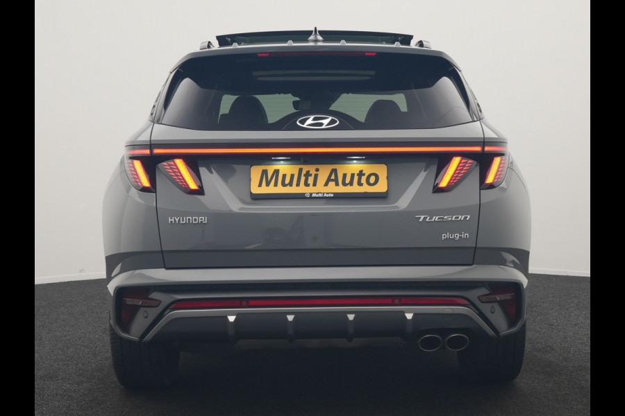 Hyundai Tucson 1.6 T-GDI PHEV N Line Sky 4WD 265pk Dealer O.H. | SOH 97,2% | Panodak | Adaptive Cruise | 360 Camera | Alcantara Sportstoelen Memory & Ventilatie | Keyless | BLIS | Stoelen & Stuur Verwarmd | Apple Carplay | Navigatie | DAB | Plug In Hybri