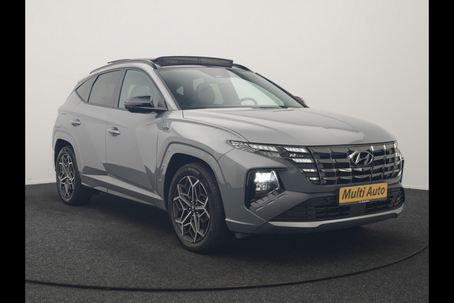 Hyundai Tucson 1.6 T-GDI PHEV N Line Sky 4WD 265pk Dealer O.H. | SOH 97,2% | Panodak | Adaptive Cruise | 360 Camera | Alcantara Sportstoelen Memory & Ventilatie | Keyless | BLIS | Stoelen & Stuur Verwarmd | Apple Carplay | Navigatie | DAB | Plug In Hybri
