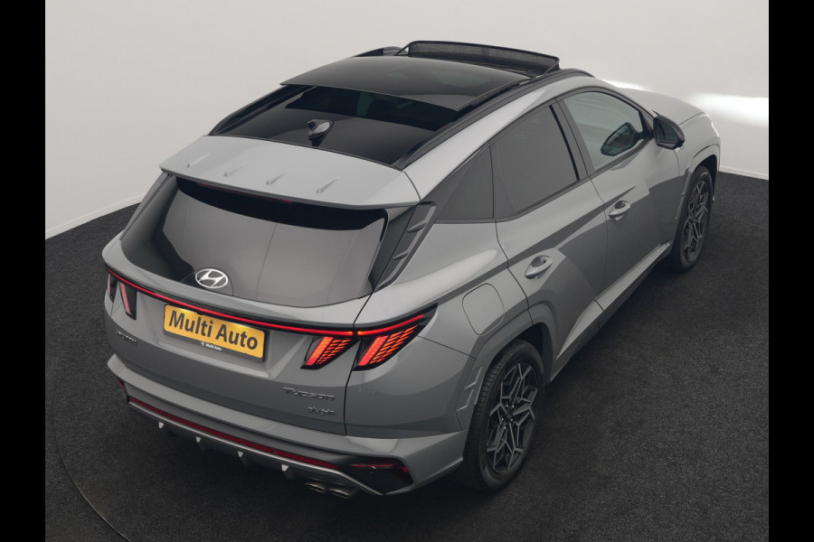 Hyundai Tucson 1.6 T-GDI PHEV N Line Sky 4WD 265pk Dealer O.H. | SOH 97,2% | Panodak | Adaptive Cruise | 360 Camera | Alcantara Sportstoelen Memory & Ventilatie | Keyless | BLIS | Stoelen & Stuur Verwarmd | Apple Carplay | Navigatie | DAB | Plug In Hybri