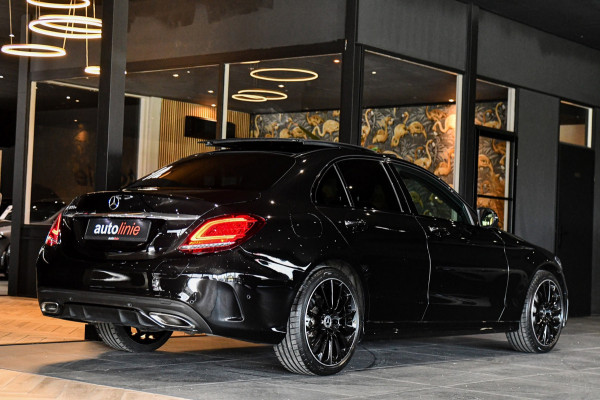 Mercedes-Benz C-Klasse 300 e AMG Night Edition, Pano, Luchtvering, Burmester, 360, Virtual, Multibeam, Keyless. CarPlay!