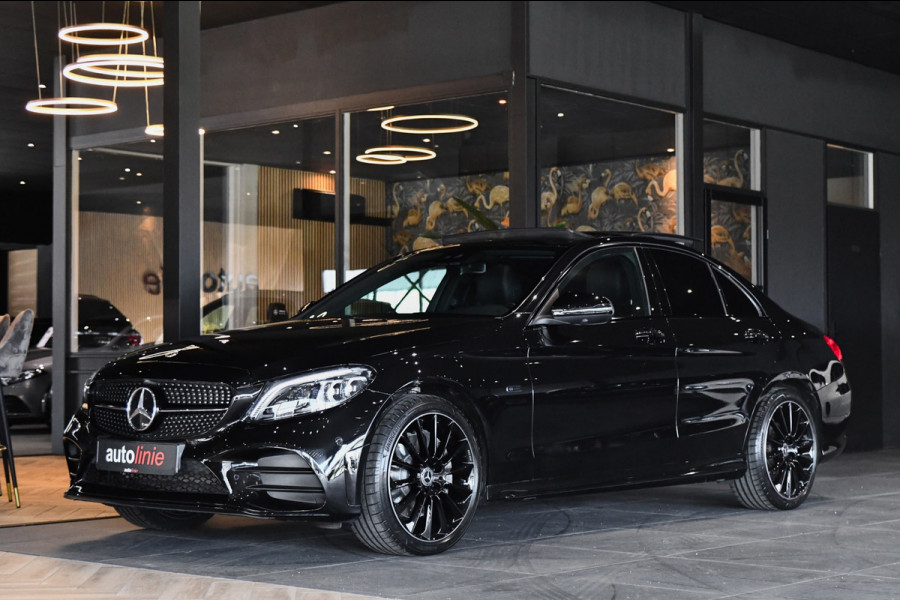 Mercedes-Benz C-Klasse 300 e AMG Night Edition, Pano, Luchtvering, Burmester, 360, Virtual, Multibeam, Keyless. CarPlay!