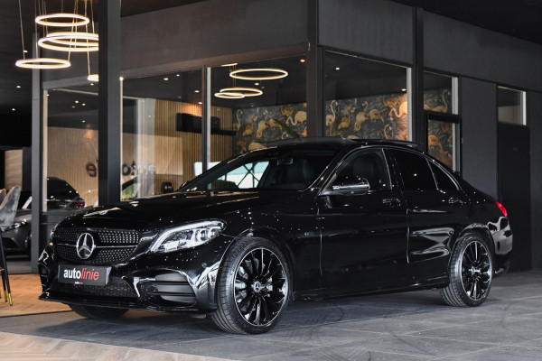 Mercedes-Benz C-Klasse 300 e AMG Night Edition, Pano, Luchtvering, Burmester, 360, Virtual, Multibeam, Keyless. CarPlay!