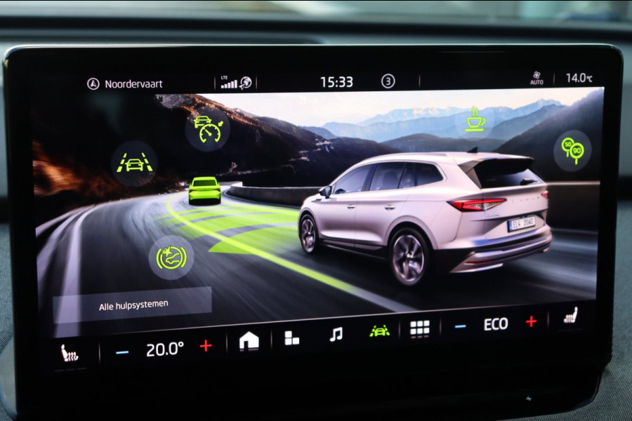 Škoda Enyaq iV 60 Org.NL el.trekhaak h.leer+stoel/stuurverw. SOH 90,43%
