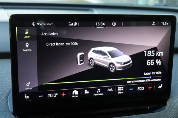 Škoda Enyaq iV 60 Org.NL el.trekhaak h.leer+stoel/stuurverw. SOH 90,43%