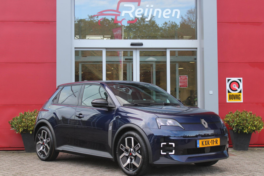 Renault 5 COMFORT RANGE TECHNO 150PK 52 kWh *NIEUWE AUTO!* | PACK WINTER TECHNO: (ELEKTRISCH VERWARMBARE VOORSTOELEN, ELEKTRISCH VERWARMBAAR STUURWIEL, BESTUUDERSSTOEL MET ELEKTRSCH VERSTELBARE LENDESTEUN, IN HOOGTE VERSTELBARE PASSAGIERSSTOEL) | LICHTMETALEN VELGEN 18" | ADAPTIVE CRUISE CONTROL | FULL LED KOPLAMPEN MET FRANSE VLAG | ELEKTRTISCH INKLABARE EN VERWARMBARE BUITENSPIEGELS | ACHTERUITRIJ CAMERA | SFEER VERLICHTING | GOOGLE MAPS NAVIGATIE | DRAADLOZE TELEFOONLADER | PRIVACY GLASS | 100KW SNELLAAD FUNCTIE | DRAADLOZE APPLE CARPLAY/ANDROID AUTO | DAB+ RADIO | SFEER VERL