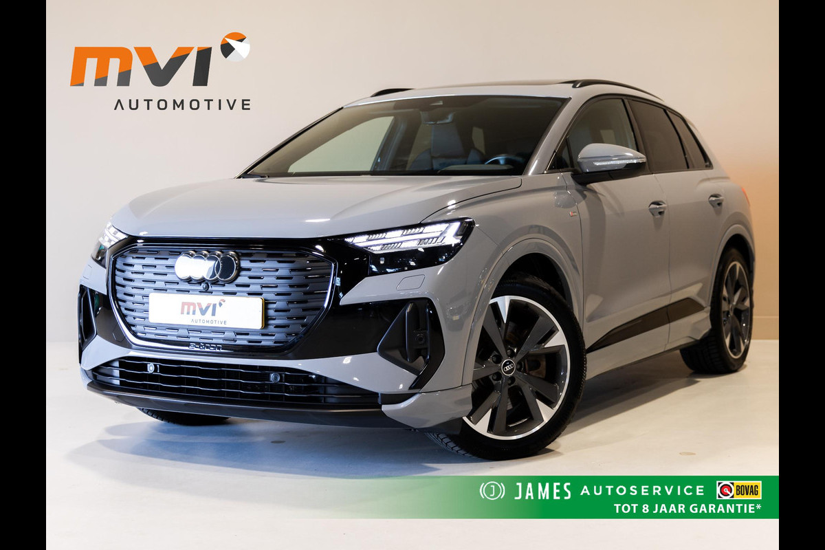 Audi Q4 e-tron 40 Launch edition S Competition 77 kWh SOH 94% / 204pk / Panorama dak / Warmtepomp / Sonos / Adaptieve dempers /
