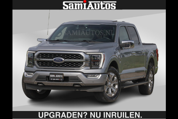 Ford USA F-150 PLATINUM | MASSAGE | PANO | €49950,- excl | GROOTSCHERM | COMFORT STOELEN | ADAPTIVE CRUISE | DC | DUBBELE CABINE | FACELIFT MODEL | GROOT SCHERM | 5 PERSOONS | DC | DASH CAM | MASSAGE | | De specialist in Amerikaanse pick‑ups in Nederland en Europa.
