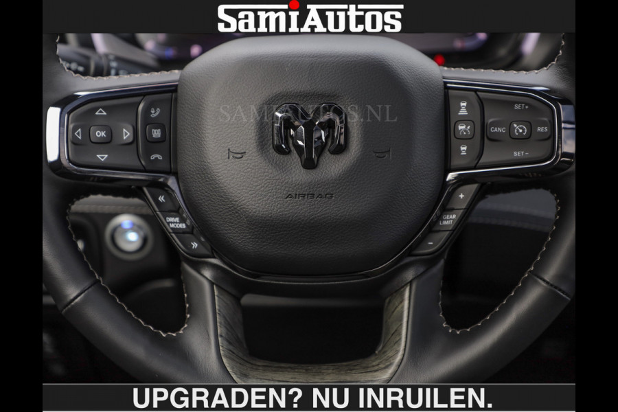 Dodge Ram LIMITED H.O 540PK | Massage + Full Option €84950,- excl | De Meest Luxe en Volle Pick-Up in zijn Klasse | Comfortabele Dubbele Cabine met Royale 5 Zitplaatsen | BPM vrij | Nu Leverbaar uit Voorraad | Voorraad Nr 2326 - 5169 | De specialist in Amerikaanse pick‑ups in Nederland en Europa.