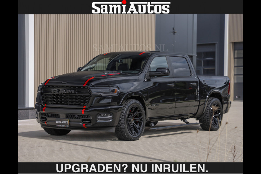 Dodge Ram LIMITED H.O 540PK | Massage + Full Option €84950,- excl | De Meest Luxe en Volle Pick-Up in zijn Klasse | Comfortabele Dubbele Cabine met Royale 5 Zitplaatsen | BPM vrij | Nu Leverbaar uit Voorraad | Voorraad Nr 2326 - 5169 | De specialist in Amerikaanse pick‑ups in Nederland en Europa.