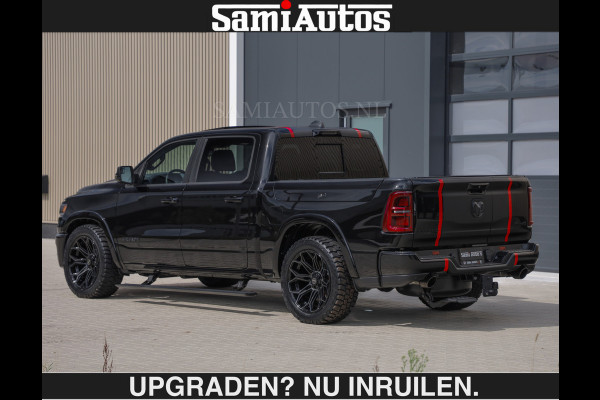 Dodge Ram LIMITED H.O 540PK | Massage + Full Option €84950,- excl | De Meest Luxe en Volle Pick-Up in zijn Klasse | Comfortabele Dubbele Cabine met Royale 5 Zitplaatsen | BPM vrij | Nu Leverbaar uit Voorraad | Voorraad Nr 2326 - 5169 | De specialist in Amerikaanse pick‑ups in Nederland en Europa.