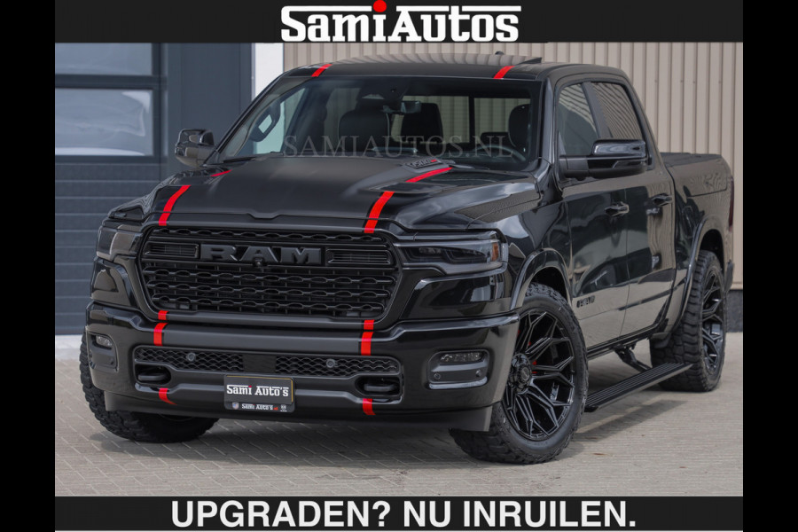 Dodge Ram LIMITED H.O 540PK | Massage + Full Option €84950,- excl | De Meest Luxe en Volle Pick-Up in zijn Klasse | Comfortabele Dubbele Cabine met Royale 5 Zitplaatsen | BPM vrij | Nu Leverbaar uit Voorraad | Voorraad Nr 2326 - 5169 | De specialist in Amerikaanse pick‑ups in Nederland en Europa.