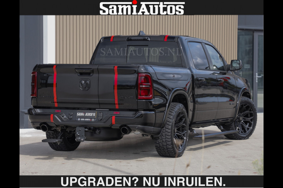 Dodge Ram LIMITED H.O 540PK | Massage + Full Option €84950,- excl | De Meest Luxe en Volle Pick-Up in zijn Klasse | Comfortabele Dubbele Cabine met Royale 5 Zitplaatsen | BPM vrij | Nu Leverbaar uit Voorraad | Voorraad Nr 2326 - 5169 | De specialist in Amerikaanse pick‑ups in Nederland en Europa.