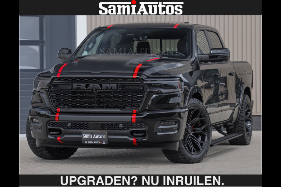 Dodge Ram LIMITED H.O 540PK | Massage + Full Option €84950,- excl | De Meest Luxe en Volle Pick-Up in zijn Klasse | Comfortabele Dubbele Cabine met Royale 5 Zitplaatsen | BPM vrij | Nu Leverbaar uit Voorraad | Voorraad Nr 2326 - 5169 | De specialist in Amerikaanse pick‑ups in Nederland en Europa.