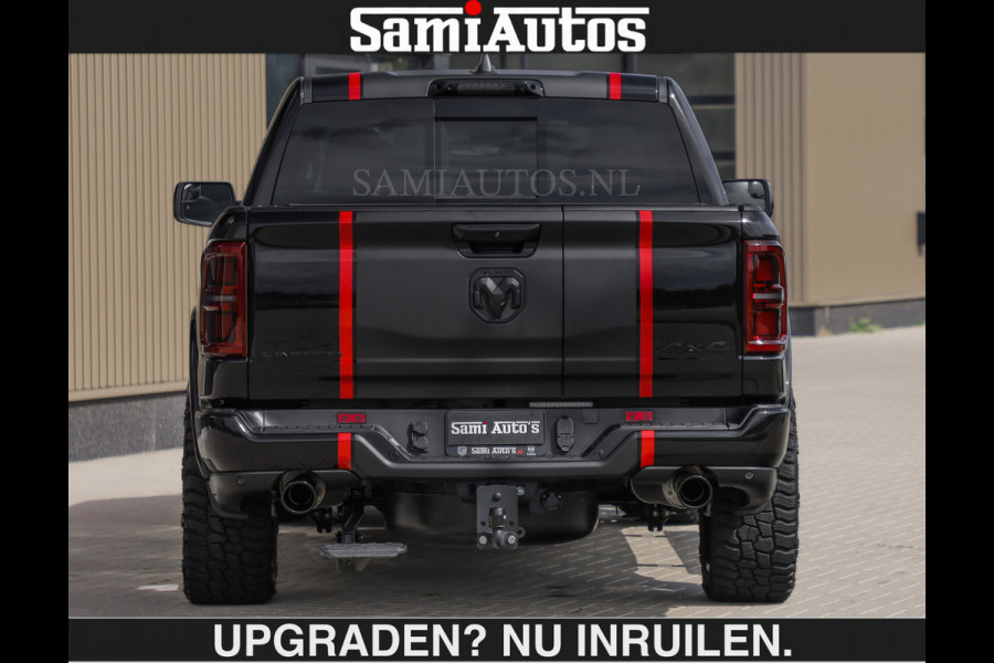 Dodge Ram LIMITED H.O 540PK | Massage + Full Option €84950,- excl | De Meest Luxe en Volle Pick-Up in zijn Klasse | Comfortabele Dubbele Cabine met Royale 5 Zitplaatsen | BPM vrij | Nu Leverbaar uit Voorraad | Voorraad Nr 2326 - 5169 | De specialist in Amerikaanse pick‑ups in Nederland en Europa.