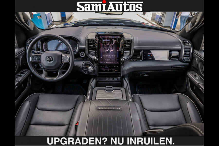 Dodge Ram LIMITED H.O 540PK | Massage + Full Option €84950,- excl | De Meest Luxe en Volle Pick-Up in zijn Klasse | Comfortabele Dubbele Cabine met Royale 5 Zitplaatsen | BPM vrij | Nu Leverbaar uit Voorraad | Voorraad Nr 2326 - 5169 | De specialist in Amerikaanse pick‑ups in Nederland en Europa.