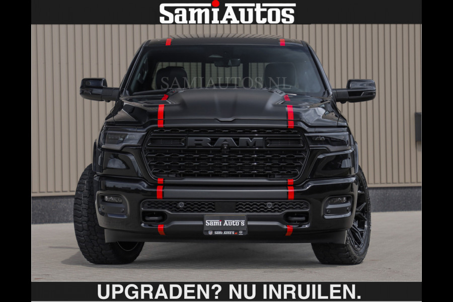 Dodge Ram LIMITED H.O 540PK | Massage + Full Option €84950,- excl | De Meest Luxe en Volle Pick-Up in zijn Klasse | Comfortabele Dubbele Cabine met Royale 5 Zitplaatsen | BPM vrij | Nu Leverbaar uit Voorraad | Voorraad Nr 2326 - 5169 | De specialist in Amerikaanse pick‑ups in Nederland en Europa.