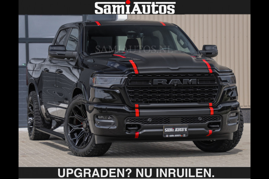 Dodge Ram LIMITED H.O 540PK | Massage + Full Option €84950,- excl | De Meest Luxe en Volle Pick-Up in zijn Klasse | Comfortabele Dubbele Cabine met Royale 5 Zitplaatsen | BPM vrij | Nu Leverbaar uit Voorraad | Voorraad Nr 2326 - 5169 | De specialist in Amerikaanse pick‑ups in Nederland en Europa.