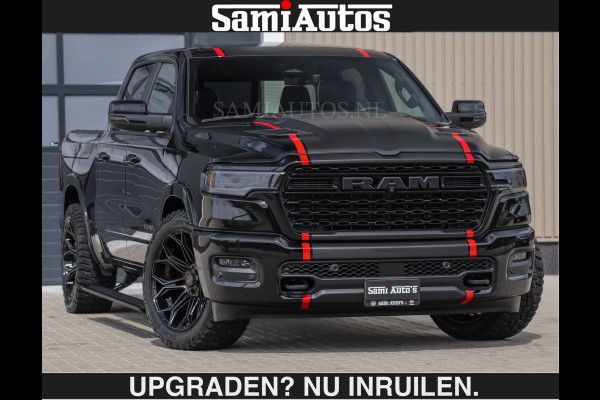 Dodge Ram LIMITED H.O 540PK | Massage + Full Option €84950,- excl | De Meest Luxe en Volle Pick-Up in zijn Klasse | Comfortabele Dubbele Cabine met Royale 5 Zitplaatsen | BPM vrij | Nu Leverbaar uit Voorraad | Voorraad Nr 2326 - 5169 | De specialist in Amerikaanse pick‑ups in Nederland en Europa.