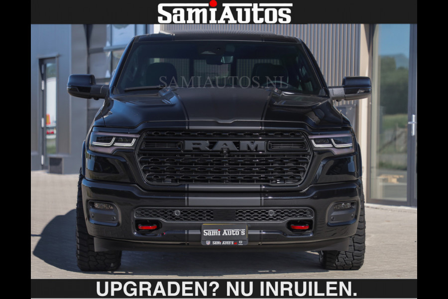 Dodge Ram De Meest Luxe en Volle Pick-Up in zijn Klasse €84950,- excl | Limited H.O 540HP 706Nm | Massage + Full Option | Comfortabele Dubbele Cabine met Royale 5 Zitplaatsen | BPM vrij | Nu Leverbaar uit Voorraad | Voorraad Nr 2304 - 8540 | De specialist in Amerikaanse pick‑ups in Nederland en Europa.
