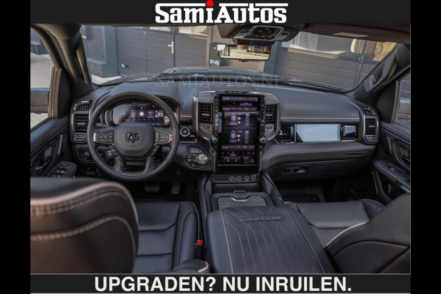 Dodge Ram De Meest Luxe en Volle Pick-Up in zijn Klasse €84950,- excl | Limited H.O 540HP 706Nm | Massage + Full Option | Comfortabele Dubbele Cabine met Royale 5 Zitplaatsen | BPM vrij | Nu Leverbaar uit Voorraad | Voorraad Nr 2304 - 8540 | De specialist in Amerikaanse pick‑ups in Nederland en Europa.