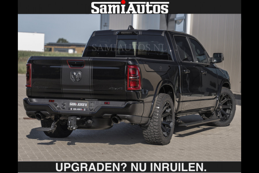 Dodge Ram De Meest Luxe en Volle Pick-Up in zijn Klasse €84950,- excl | Limited H.O 540HP 706Nm | Massage + Full Option | Comfortabele Dubbele Cabine met Royale 5 Zitplaatsen | BPM vrij | Nu Leverbaar uit Voorraad | Voorraad Nr 2304 - 8540 | De specialist in Amerikaanse pick‑ups in Nederland en Europa.