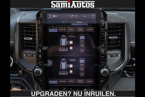 Dodge Ram De Meest Luxe en Volle Pick-Up in zijn Klasse €84950,- excl | Limited H.O 540HP 706Nm | Massage + Full Option | Comfortabele Dubbele Cabine met Royale 5 Zitplaatsen | BPM vrij | Nu Leverbaar uit Voorraad | Voorraad Nr 2304 - 8540 | De specialist in Amerikaanse pick‑ups in Nederland en Europa.