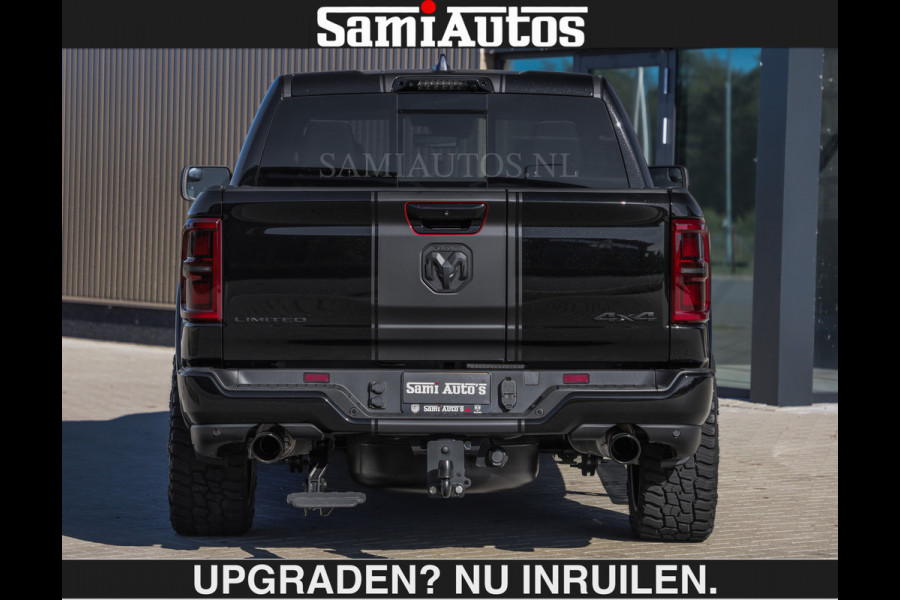 Dodge Ram De Meest Luxe en Volle Pick-Up in zijn Klasse €84950,- excl | Limited H.O 540HP 706Nm | Massage + Full Option | Comfortabele Dubbele Cabine met Royale 5 Zitplaatsen | BPM vrij | Nu Leverbaar uit Voorraad | Voorraad Nr 2304 - 8540 | De specialist in Amerikaanse pick‑ups in Nederland en Europa.