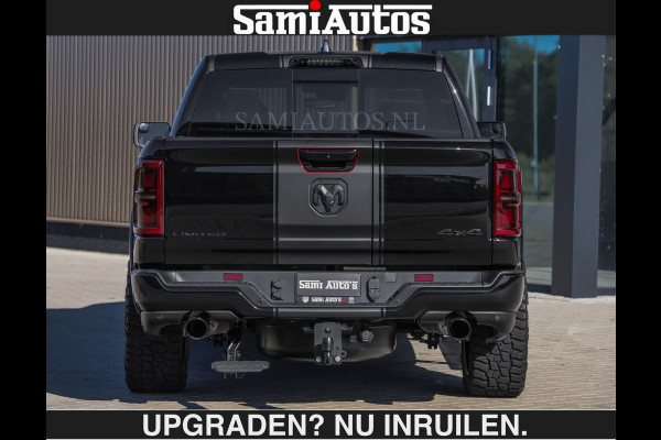 Dodge Ram De Meest Luxe en Volle Pick-Up in zijn Klasse €84950,- excl | Limited H.O 540HP 706Nm | Massage + Full Option | Comfortabele Dubbele Cabine met Royale 5 Zitplaatsen | BPM vrij | Nu Leverbaar uit Voorraad | Voorraad Nr 2304 - 8540 | De specialist in Amerikaanse pick‑ups in Nederland en Europa.