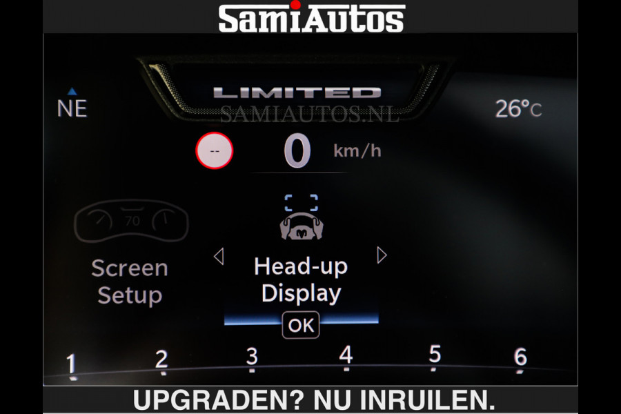 Dodge Ram De Meest Luxe en Volle Pick-Up in zijn Klasse €84950,- excl | Limited H.O 540HP 706Nm | Massage + Full Option | Comfortabele Dubbele Cabine met Royale 5 Zitplaatsen | BPM vrij | Nu Leverbaar uit Voorraad | Voorraad Nr 2304 - 8540 | De specialist in Amerikaanse pick‑ups in Nederland en Europa.