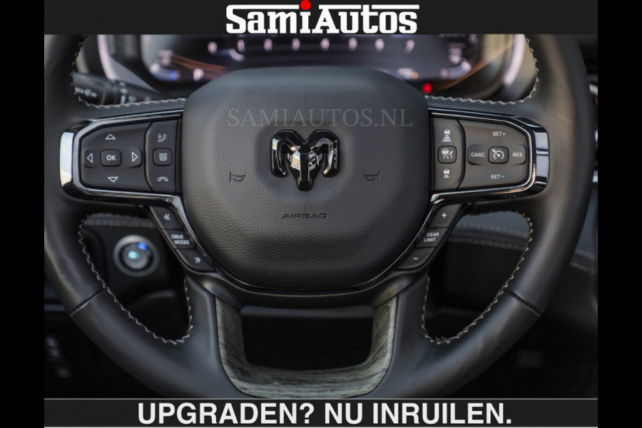 Dodge Ram De Meest Luxe en Volle Pick-Up in zijn Klasse €84950,- excl | Limited H.O 540HP 706Nm | Massage + Full Option | Comfortabele Dubbele Cabine met Royale 5 Zitplaatsen | BPM vrij | Nu Leverbaar uit Voorraad | Voorraad Nr 2304 - 8540 | De specialist in Amerikaanse pick‑ups in Nederland en Europa.