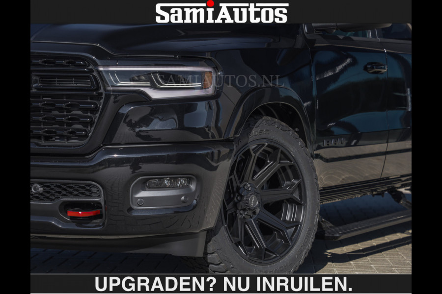 Dodge Ram De Meest Luxe en Volle Pick-Up in zijn Klasse €84950,- excl | Limited H.O 540HP 706Nm | Massage + Full Option | Comfortabele Dubbele Cabine met Royale 5 Zitplaatsen | BPM vrij | Nu Leverbaar uit Voorraad | Voorraad Nr 2304 - 8540 | De specialist in Amerikaanse pick‑ups in Nederland en Europa.