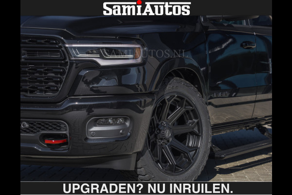 Dodge Ram De Meest Luxe en Volle Pick-Up in zijn Klasse €84950,- excl | Limited H.O 540HP 706Nm | Massage + Full Option | Comfortabele Dubbele Cabine met Royale 5 Zitplaatsen | BPM vrij | Nu Leverbaar uit Voorraad | Voorraad Nr 2304 - 8540 | De specialist in Amerikaanse pick‑ups in Nederland en Europa.