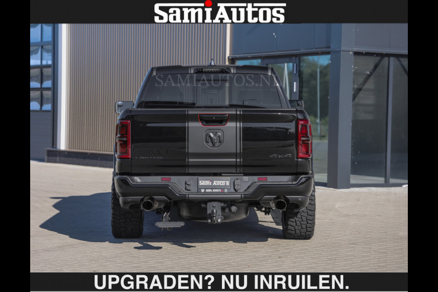 Dodge Ram De Meest Luxe en Volle Pick-Up in zijn Klasse €84950,- excl | Limited H.O 540HP 706Nm | Massage + Full Option | Comfortabele Dubbele Cabine met Royale 5 Zitplaatsen | BPM vrij | Nu Leverbaar uit Voorraad | Voorraad Nr 2304 - 8540 | De specialist in Amerikaanse pick‑ups in Nederland en Europa.