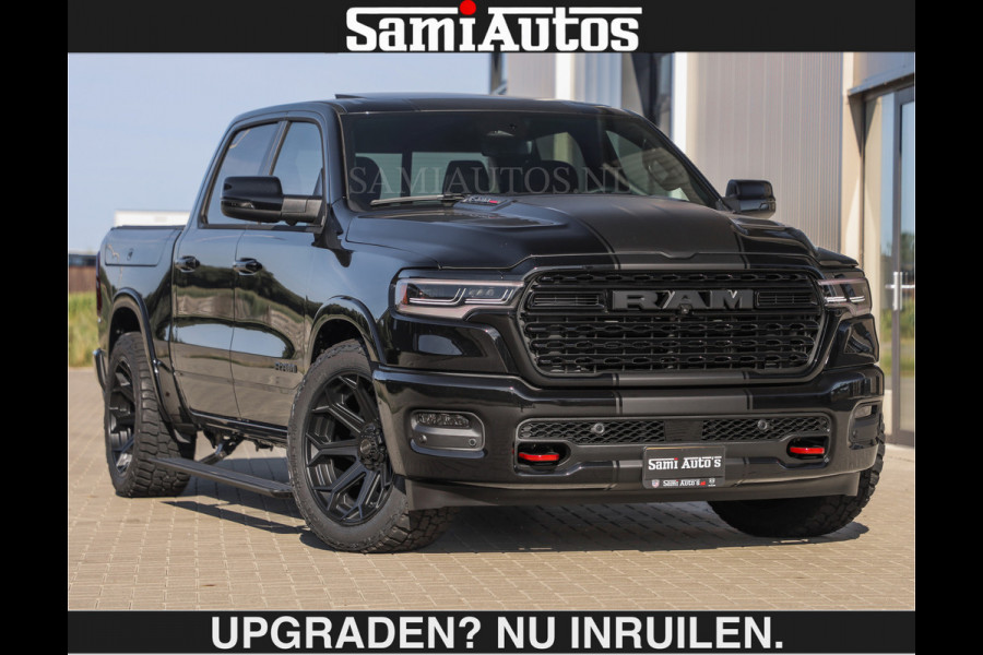Dodge Ram De Meest Luxe en Volle Pick-Up in zijn Klasse €84950,- excl | Limited H.O 540HP 706Nm | Massage + Full Option | Comfortabele Dubbele Cabine met Royale 5 Zitplaatsen | BPM vrij | Nu Leverbaar uit Voorraad | Voorraad Nr 2304 - 8540 | De specialist in Amerikaanse pick‑ups in Nederland en Europa.