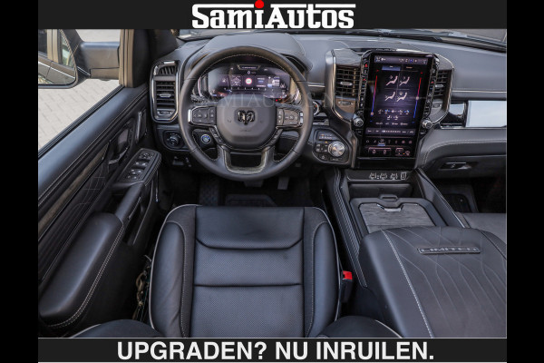 Dodge Ram De Meest Luxe en Volle Pick-Up in zijn Klasse €84950,- excl | Limited H.O 540HP 706Nm | Massage + Full Option | Comfortabele Dubbele Cabine met Royale 5 Zitplaatsen | BPM vrij | Nu Leverbaar uit Voorraad | Voorraad Nr 2304 - 8540 | De specialist in Amerikaanse pick‑ups in Nederland en Europa.