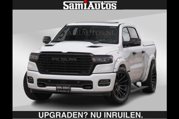 Dodge Ram BOM VOL | HUD | 420PK | LUCHTVERING | PANO | €79950,- excl | PASSAGIERSSCHERM | BOM EN BOM VOL | Comfortabele Dubbele Cabine met Royale 5 Zitplaatsen | DODGE RAM PREMIUM LARAMIE EDITION | Voorraad Nr 2230 - 8765 | De specialist in Amerikaanse pick‑ups in Nederland en Europa.