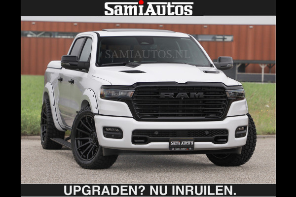 Dodge Ram BOM VOL | HUD | 420PK | LUCHTVERING | PANO | €79950,- excl | PASSAGIERSSCHERM | BOM EN BOM VOL | Comfortabele Dubbele Cabine met Royale 5 Zitplaatsen | DODGE RAM PREMIUM LARAMIE EDITION | Voorraad Nr 2230 - 8765 | De specialist in Amerikaanse pick‑ups in Nederland en Europa.