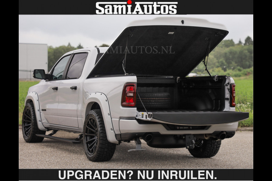 Dodge Ram BOM VOL | HUD | 420PK | LUCHTVERING | PANO | €79950,- excl | PASSAGIERSSCHERM | BOM EN BOM VOL | Comfortabele Dubbele Cabine met Royale 5 Zitplaatsen | DODGE RAM PREMIUM LARAMIE EDITION | Voorraad Nr 2230 - 8765 | De specialist in Amerikaanse pick‑ups in Nederland en Europa.