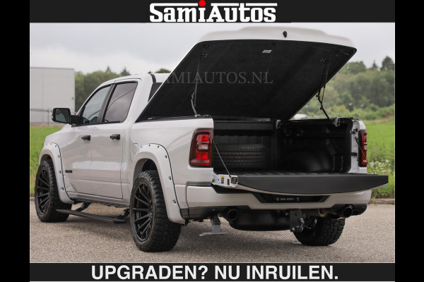 Dodge Ram BOM VOL | HUD | 420PK | LUCHTVERING | PANO | €79950,- excl | PASSAGIERSSCHERM | BOM EN BOM VOL | Comfortabele Dubbele Cabine met Royale 5 Zitplaatsen | DODGE RAM PREMIUM LARAMIE EDITION | Voorraad Nr 2230 - 8765 | De specialist in Amerikaanse pick‑ups in Nederland en Europa.