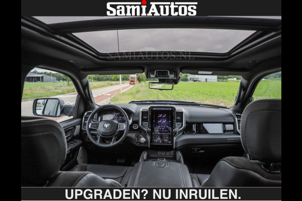 Dodge Ram BOM VOL | HUD | 420PK | LUCHTVERING | PANO | €79950,- excl | PASSAGIERSSCHERM | BOM EN BOM VOL | Comfortabele Dubbele Cabine met Royale 5 Zitplaatsen | DODGE RAM PREMIUM LARAMIE EDITION | Voorraad Nr 2230 - 8765 | De specialist in Amerikaanse pick‑ups in Nederland en Europa.