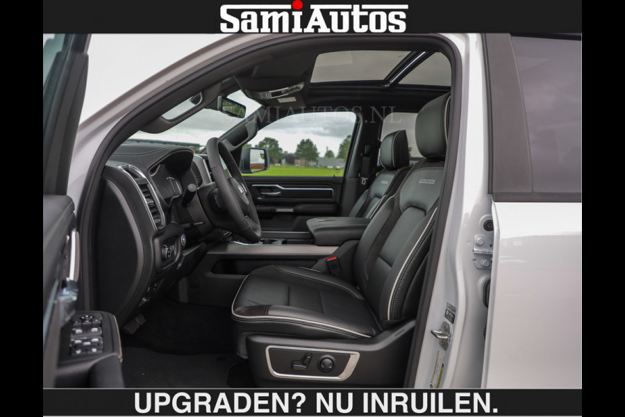 Dodge Ram BOM VOL | HUD | 420PK | LUCHTVERING | PANO | €79950,- excl | PASSAGIERSSCHERM | BOM EN BOM VOL | Comfortabele Dubbele Cabine met Royale 5 Zitplaatsen | DODGE RAM PREMIUM LARAMIE EDITION | Voorraad Nr 2230 - 8765 | De specialist in Amerikaanse pick‑ups in Nederland en Europa.