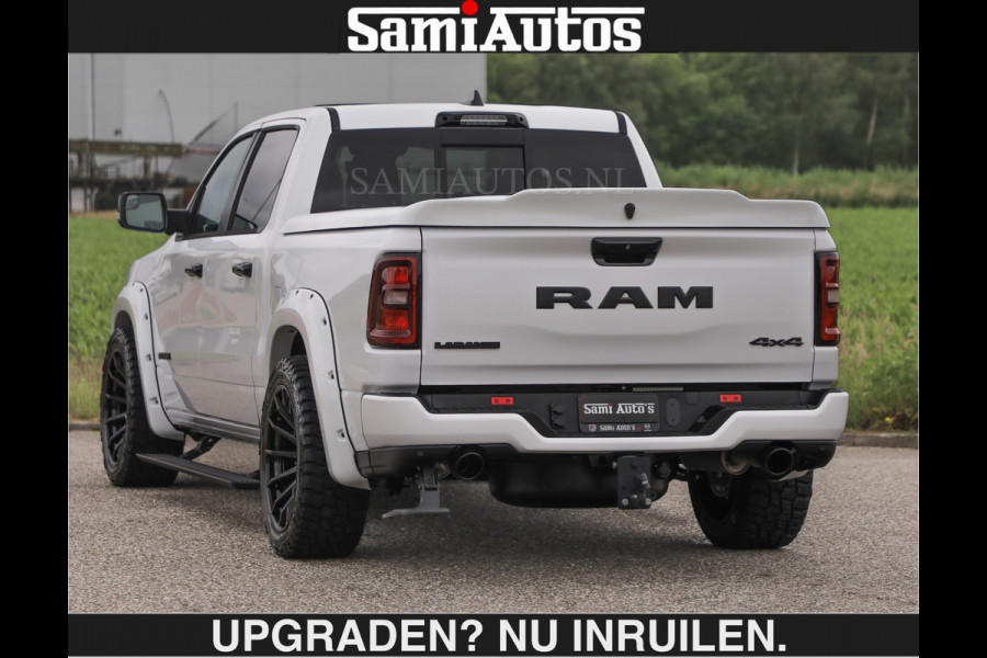 Dodge Ram BOM VOL | HUD | 420PK | LUCHTVERING | PANO | €79950,- excl | PASSAGIERSSCHERM | BOM EN BOM VOL | Comfortabele Dubbele Cabine met Royale 5 Zitplaatsen | DODGE RAM PREMIUM LARAMIE EDITION | Voorraad Nr 2230 - 8765 | De specialist in Amerikaanse pick‑ups in Nederland en Europa.