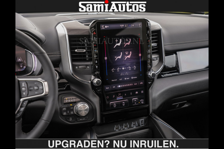 Dodge Ram BOM VOL | HUD | 420PK | LUCHTVERING | PANO | €79950,- excl | PASSAGIERSSCHERM | BOM EN BOM VOL | Comfortabele Dubbele Cabine met Royale 5 Zitplaatsen | DODGE RAM PREMIUM LARAMIE EDITION | Voorraad Nr 2230 - 8765 | De specialist in Amerikaanse pick‑ups in Nederland en Europa.