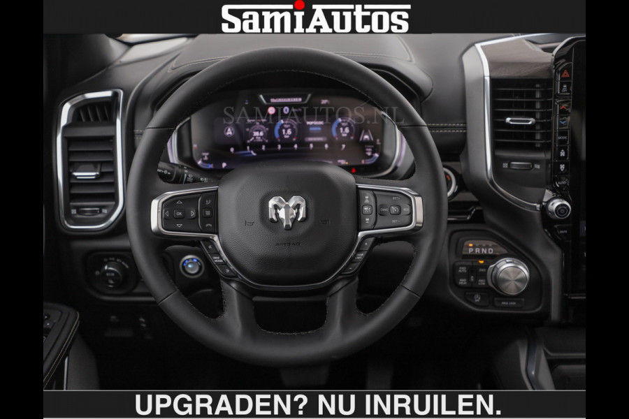 Dodge Ram BOM VOL | HUD | 420PK | LUCHTVERING | PANO | €79950,- excl | PASSAGIERSSCHERM | BOM EN BOM VOL | Comfortabele Dubbele Cabine met Royale 5 Zitplaatsen | DODGE RAM PREMIUM LARAMIE EDITION | Voorraad Nr 2230 - 8765 | De specialist in Amerikaanse pick‑ups in Nederland en Europa.