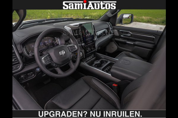 Dodge Ram BOM VOL | HUD | 420PK | LUCHTVERING | PANO | €79950,- excl | PASSAGIERSSCHERM | BOM EN BOM VOL | Comfortabele Dubbele Cabine met Royale 5 Zitplaatsen | DODGE RAM PREMIUM LARAMIE EDITION | Voorraad Nr 2230 - 8765 | De specialist in Amerikaanse pick‑ups in Nederland en Europa.