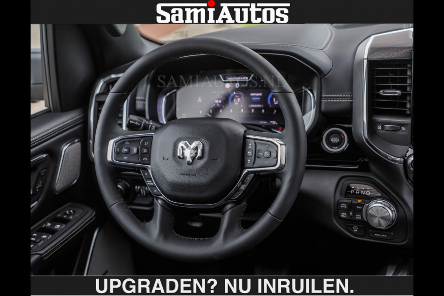 Dodge Ram BOM VOL | HUD | 420PK | LUCHTVERING | PANO | €79950,- excl | PASSAGIERSSCHERM | BOM EN BOM VOL | Comfortabele Dubbele Cabine met Royale 5 Zitplaatsen | DODGE RAM PREMIUM LARAMIE EDITION | Voorraad Nr 2230 - 8765 | De specialist in Amerikaanse pick‑ups in Nederland en Europa.